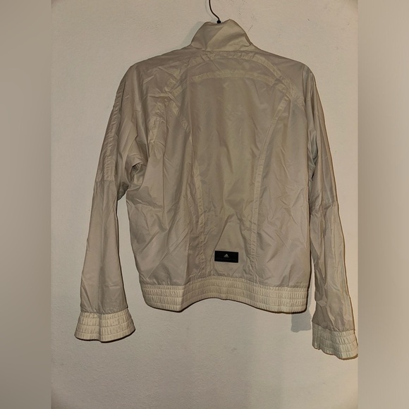 Adidas by Stella McCartney women’s cream nylon 3 zip front lightweight jacket S - Picture 8 of 14